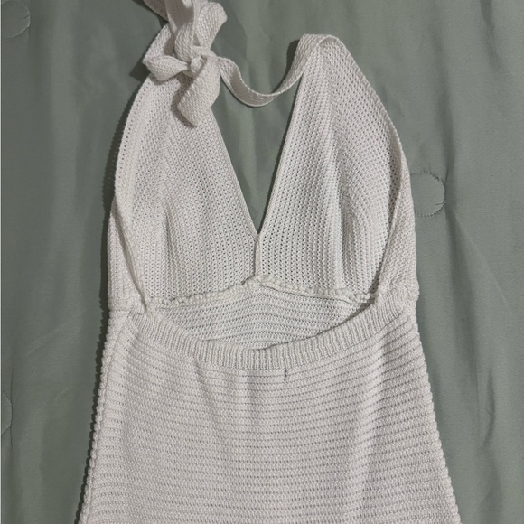 White Halter Dress - Picture 2 of 2